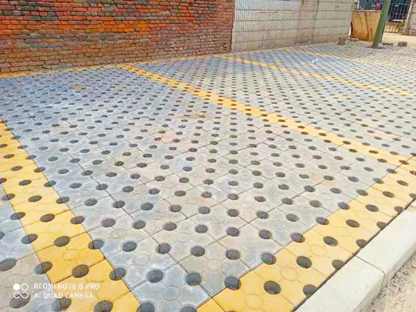 洛陽宜陽縣錦屏鎮馬堯村植草磚施工工程效果展示 洛陽宜陽縣錦屏鎮馬堯村植草磚施工工程效果展示